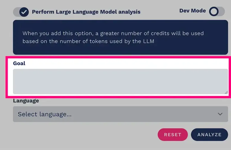 Goal prompt to interpret the user's psychometric profile