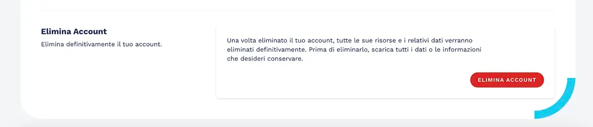 Come eliminare l'account Portrait di profilazione psicometrica